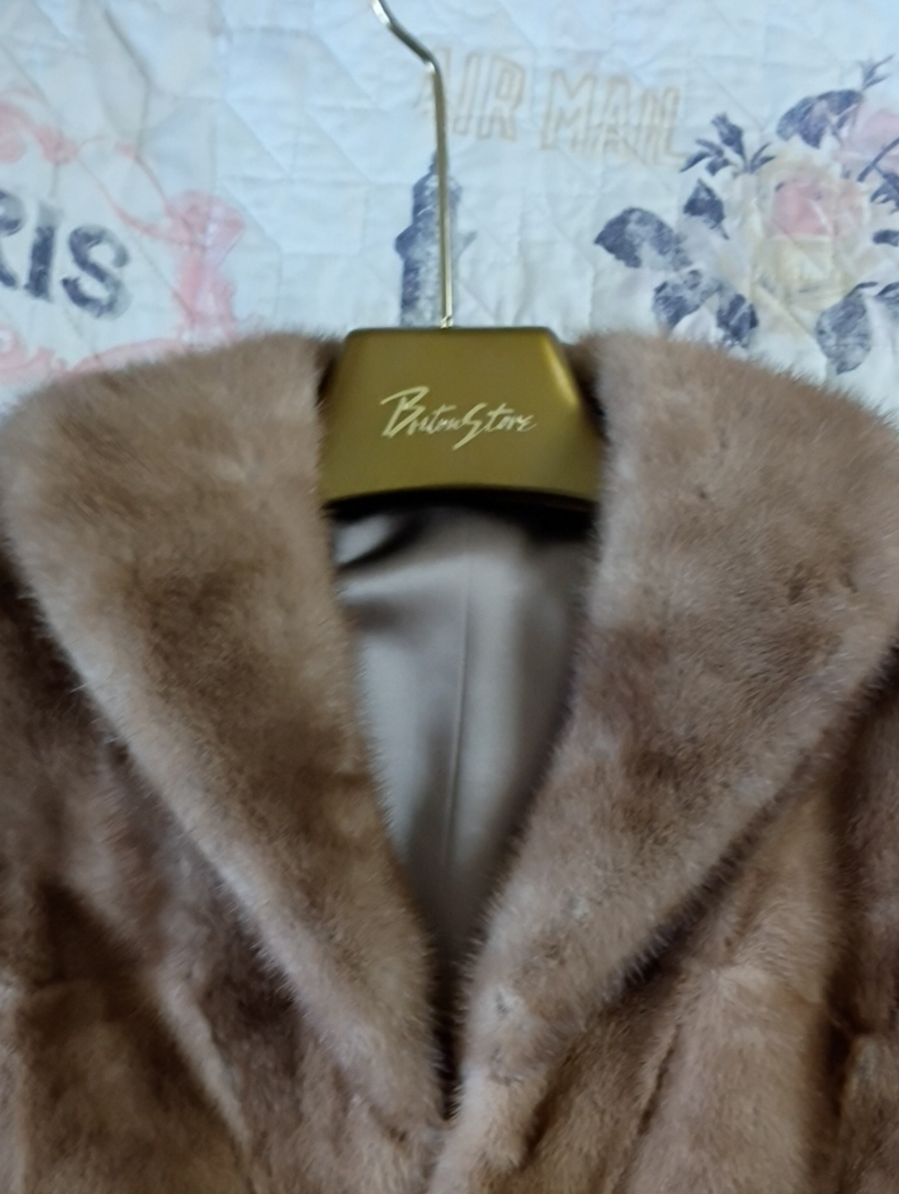 Authentic Brown Fur Short Shrug - 3/4 Sleeve Women’s Jacket - Picture 7 of 11